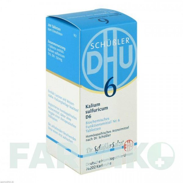 БИОХЕМИ (BIOCHEMIE) D 6 таблетки 200 шт - Гомеопатия DHU