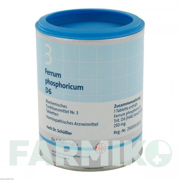 БИОХЕМИ (BIOCHEMIE) D 6 таблетки 1000 шт - Гомеопатия DHU