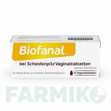 БІОФАНАЛ (BIOFANAL) 000 МО таблетки 12 шт - Ністатин DR.PFLEGER