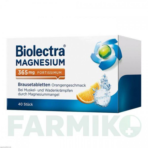 БИОЛЕКТРА (BIOLECTRA) 365 мг таблетки 40 шт - Магния соли HERMES