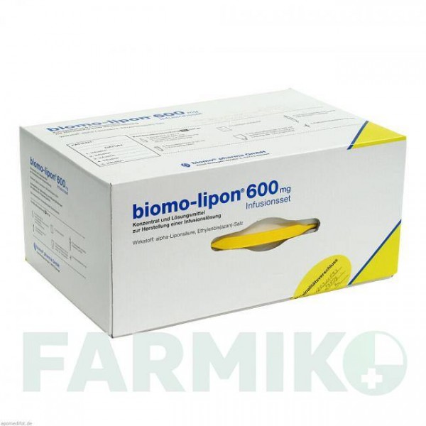 БИОМО (BIOMO) 600 мг ампулы 5 шт - Тиоктовая кислота BIOMO PHARMA