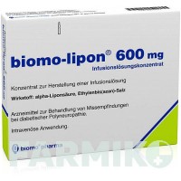 БІОМО (BIOMO) 600 мг ампули 20 шт - Тіоктова кислота BIOMO PHARMA