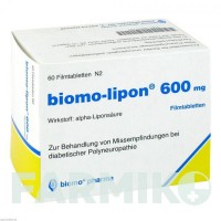 БІОМО (BIOMO) 600 мг таблетки 60 шт - Тіоктова кислота BIOMO PHARMA