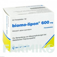 БІОМО (BIOMO) 600 мг таблетки 60 шт - Тіоктова кислота BIOMO PHARMA