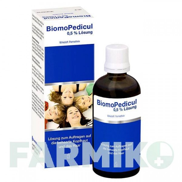 БИОМОПЕДИКУЛ (BIOMOPEDICUL) 0,5% раствор 50 мл - Перметрин BIOMO PHARMA