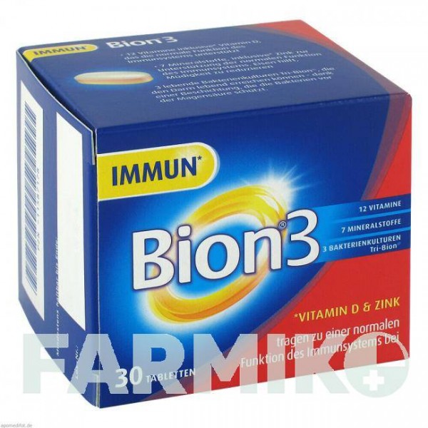 БИОН 3 (BION3) таблетки 30 шт - Активные вещества WICK PHARMA