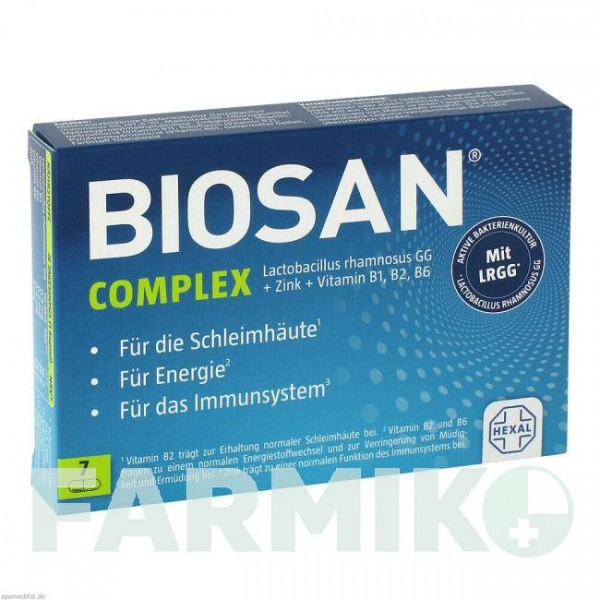 БИОСАН (BIOSAN) капсулы 7 шт - Активные вещества HEXAL