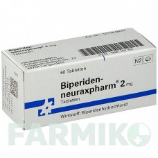 БИПЕРИДЕН (BIPERIDEN) 2 мг таблетки 60 шт - Бипериден NEURAXPHARM