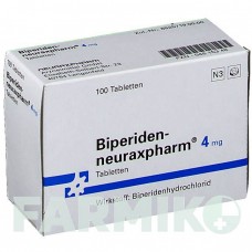 БИПЕРИДЕН (BIPERIDEN) 4 мг таблетки 100 шт - Бипериден NEURAXPHARM