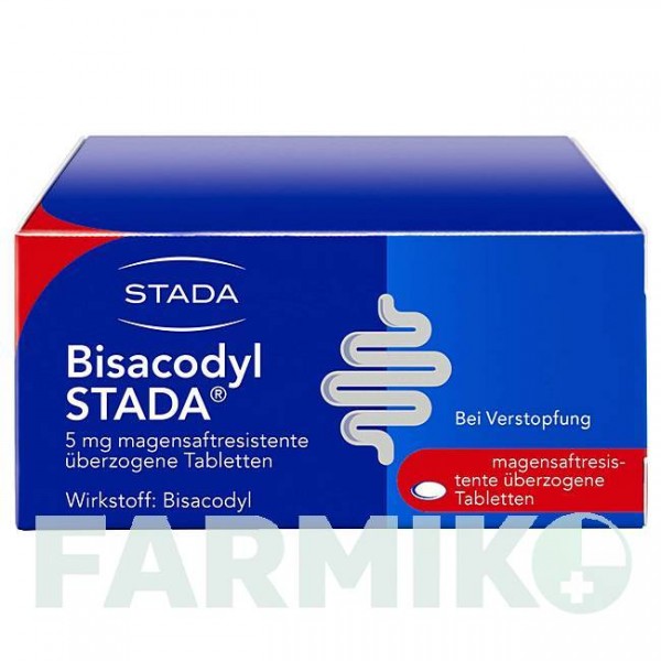 БИСАКОДИЛ (BISACODYL) 5 мг таблетки 100 шт - Бисакодил STADA