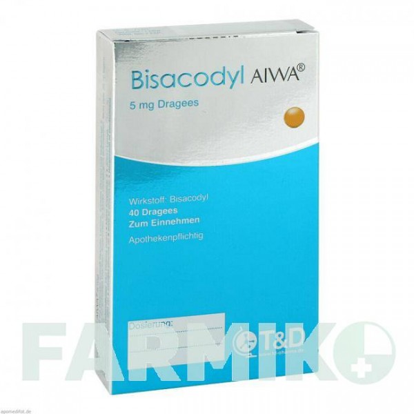 БИСАКОДИЛ (BISACODYL) 5 мг таблетки 40 шт - Бисакодил T & D PHARMA