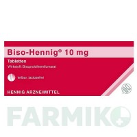 БІСО ХЕННІГ (BISO HENNIG) 10 мг таблетки 50 шт - Бісопролол HENNIG