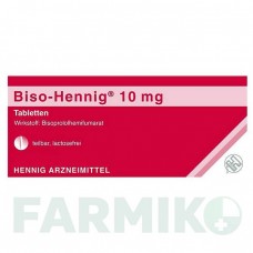 БІСО ХЕННІГ (BISO HENNIG) 10 мг таблетки 50 шт - Бісопролол HENNIG