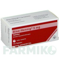 БІСО ХЕННІГ (BISO HENNIG) 5 мг таблетки 100 шт - Бісопролол HENNIG