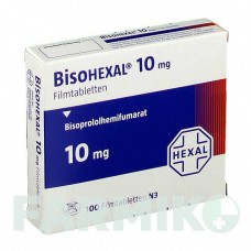 БИСОГЕКСАЛ (BISOHEXAL) 10 мг таблетки 100 шт - Бисопролол HEXAL
