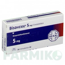 БИСОГЕКСАЛ (BISOHEXAL) 5 мг таблетки 30 шт - Бисопролол HEXAL