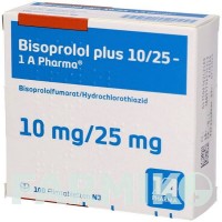 БІСОПРОЛОЛ (BISOPROLOL) 45931 таблетки 100 шт - Бісопролол, Гідрохлоротіазид 1 A PHARMA