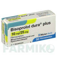 БІСОПРОЛОЛ (BISOPROLOL) 10 мг/25 мг таблетки 50 шт - Бісопролол, Гідрохлоротіазид VIATRIS
