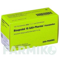 БІСОПРОЛОЛ (BISOPROLOL) 10 мг таблетки 100 шт - Бісопролол AAA - PHARMA