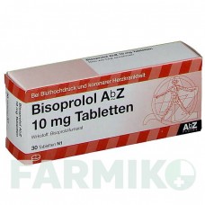 БИСОПРОЛОЛ (BISOPROLOL) 10 мг таблетки 30 шт - Бисопролол ABZ PHARMA