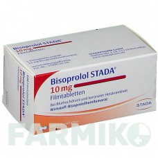БІСОПРОЛОЛ (BISOPROLOL) 10 мг таблетки 100 шт - Бісопролол STADAPHARM
