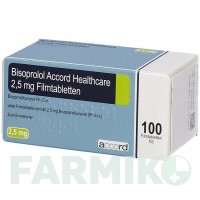 БІСОПРОЛОЛ (BISOPROLOL) 2,5 мг таблетки 100 шт - Бісопролол ACCORD HEALTHCARE
