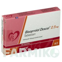 БІСОПРОЛОЛ (BISOPROLOL) 2,5 мг таблетки 100 шт - Бісопролол DEXCEL PHARMA