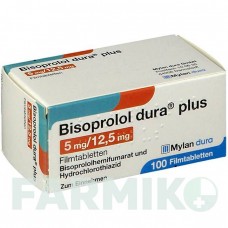 БІСОПРОЛОЛ (BISOPROLOL) 5 мг/12,5 мг таблетки 100 шт - Бісопролол, Гідрохлоротіазид VIATRIS