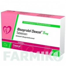 БИСОПРОЛОЛ (BISOPROLOL) 5 мг таблетки 30 шт - Бисопролол DEXCEL PHARMA