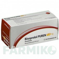 БІСОПРОЛОЛ (BISOPROLOL) 7,5 мг таблетки 100 шт - Бісопролол PUREN PHARMA