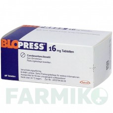 БЛОПРЕСС (BLOPRESS) 16 мг таблетки 98 шт - Кандесартан ABACUS MEDICINE