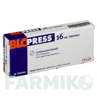 БЛОПРЕСС (BLOPRESS) 16 мг таблетки 28 шт - Кандесартан CHEPLAPHARM