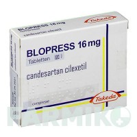 БЛОПРЕСС (BLOPRESS) 16 мг таблетки 28 шт - Кандесартан DOCPHARM