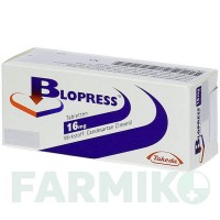 БЛОПРЕСС (BLOPRESS) 16 мг таблетки 98 шт - Кандесартан DOCPHARM