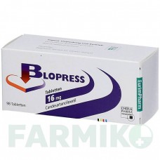 БЛОПРЕСС (BLOPRESS) 16 мг таблетки 98 шт - Кандесартан EURIMPHARM