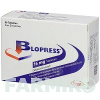БЛОПРЕСС (BLOPRESS) 16 мг таблетки 98 шт - Кандесартан KOHLPHARMA