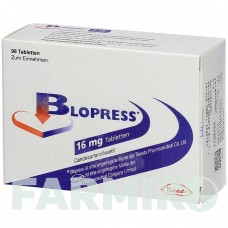 БЛОПРЕСС (BLOPRESS) 16 мг таблетки 98 шт - Кандесартан KOHLPHARMA