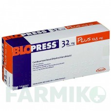 БЛОПРЕСС (BLOPRESS) 32 мг 12,5 мг таблетки 98 шт - Кандесартан, Гідрохлоротіазид CHEPLAPHARM