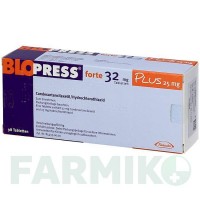 БЛОПРЕСС (BLOPRESS) 32 мг 25 мг таблетки 98 шт - Кандесартан, Гідрохлоротіазид DOCPHARM