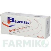 БЛОПРЕСС (BLOPRESS) 32 мг 25 мг таблетки 98 шт - Кандесартан, Гідрохлоротіазид KOHLPHARMA