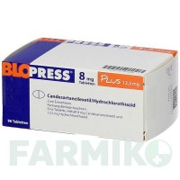 БЛОПРЕСС (BLOPRESS) 8 мг 12,5 мг таблетки 98 шт - Кандесартан, Гідрохлоротіазид CHEPLAPHARM