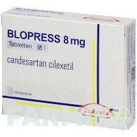 БЛОПРЕСС (BLOPRESS) 8 мг таблетки 56 шт - Кандесартан DOCPHARM