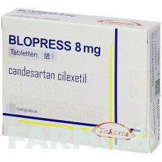 БЛОПРЕСС (BLOPRESS) 8 мг таблетки 56 шт - Кандесартан DOCPHARM