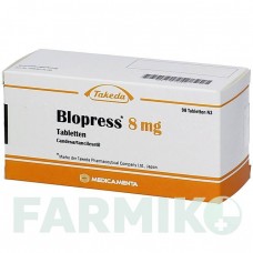 БЛОПРЕСС (BLOPRESS) 8 мг таблетки 98 шт - Кандесартан EMRA-MED