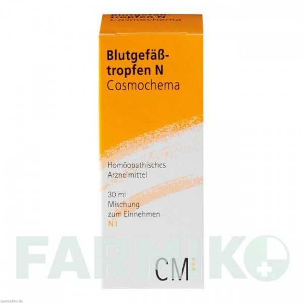 БЛЮТГЕФАССТРОПФЕН (BLUTGEFASSTROPFEN) капли 30 мл - Гомеопатия BIOLOGISCHE HEILMITTEL HEEL