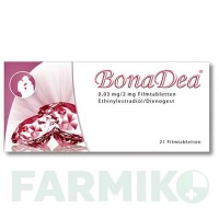 БОНАДЕ (BONADEA) 0,03 мг/2 мг таблетки 21 шт - Дієногест, Етинілестрадіол ZENTIVA