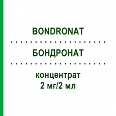 БОНДРОНАТ (BONDRONAT) 2 мг/2 мл концентрат 1 шт - Ібандронова кислота ATNAHS PHARMA