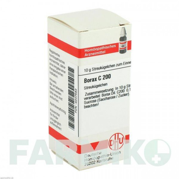 БОРАКС (BORAX) C 200 глобули 10 г - Гомеопатія DHU