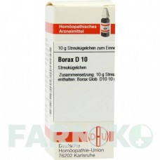 БОРАКС (BORAX) D 10 глобули 10 г - Гомеопатия DHU