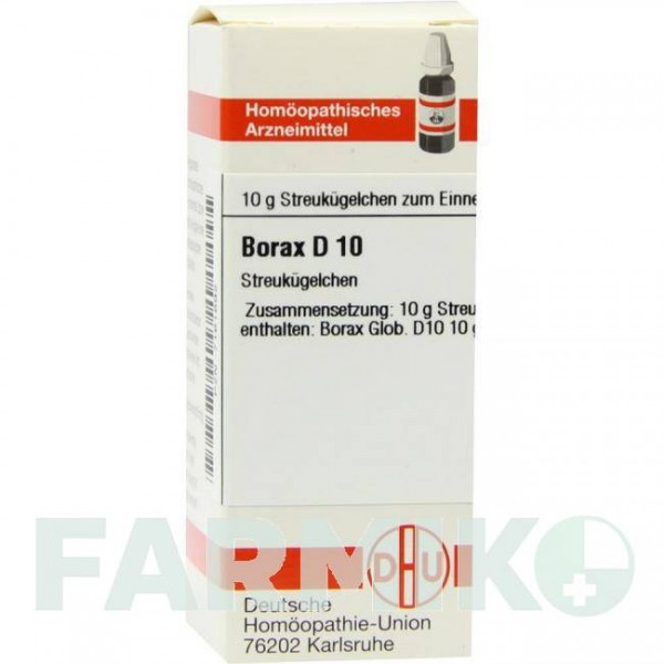 БОРАКС (BORAX) D 10 глобули 10 г - Гомеопатия DHU